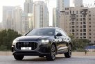 Black Audi Q8 2019 for rent in Dubai 8
